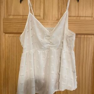 SHEIN White Camisole Top with Delicate Design
